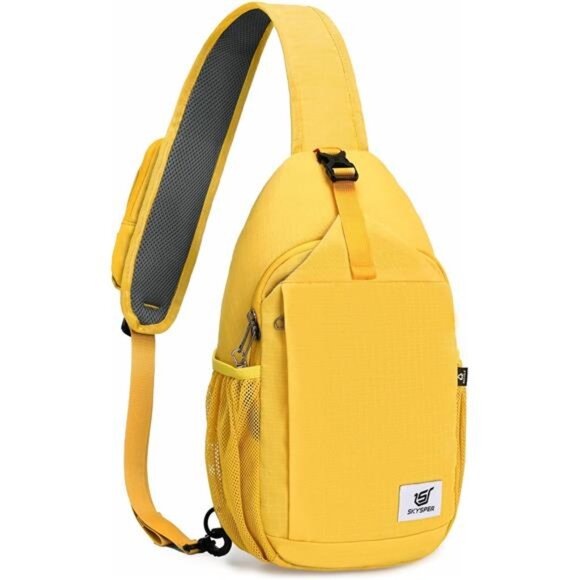 Sling Bag RFID CrossBody Bag Apricot - Picture 1 of 3